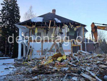 Деревня Таганьково, демонтаж деревянного коттеджа, 600м2